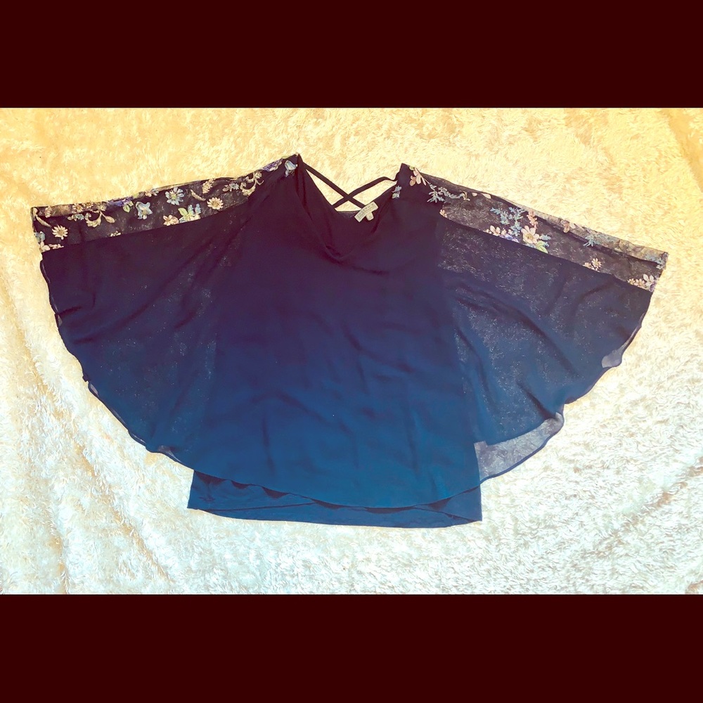 Joseph A Navy Blue Blouse